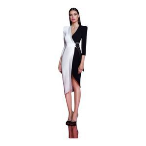 Zhivago Black and White Inside Out Dress Size 4